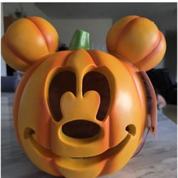 Disney Orange Mickey Mouse Light Up Pumpkin