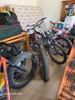 Fat Tire Mountain Bike Black and Red