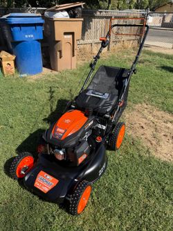 YARDMAX
22 in. 201 cc SELECT PACE 6 Speed CVT High Wheel RWD 3-in-1 Gas Walk Behind Self Propelled Lawn Mower