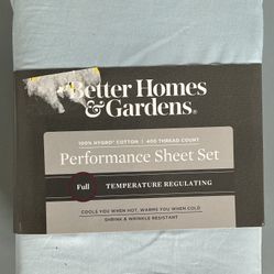 Better Homes & Gardens Performance Sheet Set - FULL 100% Hygro cotton