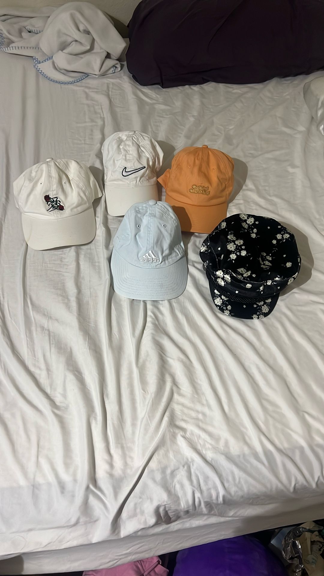 Variety Of Baseball Caps And Hat