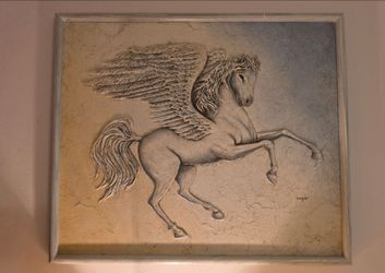 Pegasus 3D Relief Wall Art by Cooper