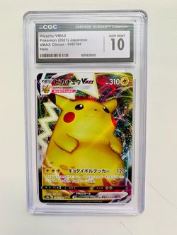 Pokémon TCG Pikachu VMAX CGC 10 046/184 S8b Vmax Climax Holo Japanese