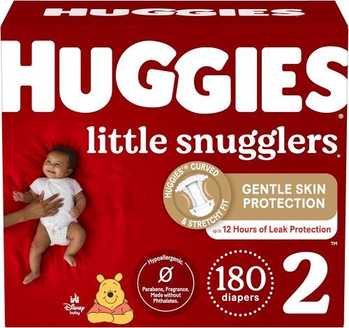 Huggies Diapers Size 2 180 Count