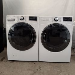 LG Washer And Electric Dryer Laundry Set