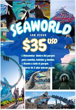 seaworld tickets 35 $ Dólares