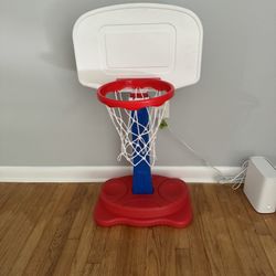 Play Day Adjustable Basketball Goal for Kids- With A Basket Ball