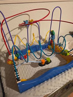 Baby infant toddler wire and wood toy