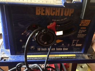 Barely Used Benchtop 10 inch Table Saw