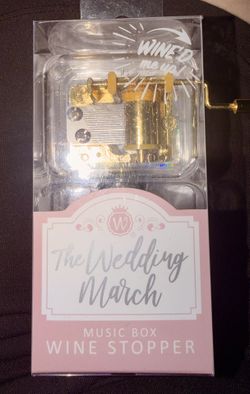 Music Box Wine Stopper NIB 