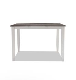 Blake 7 Piece White & Gray Extendable Counter Height Dining Set