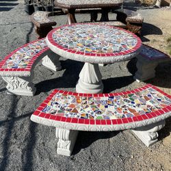 Concrete Table Set 