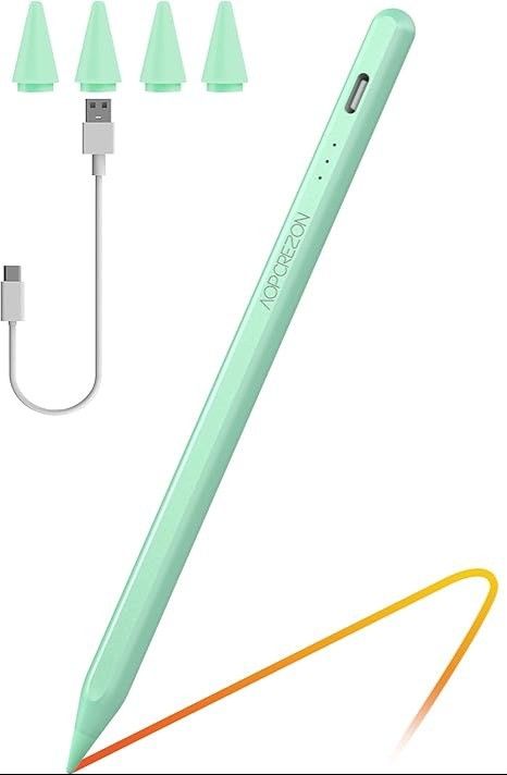 Mint Stylus Pen for iPad,Palm Rejection Tilt Sensitivity Fast Charging Works for 2018 Or Later iPad 10/9/8/7/6th Gen,Pro 12.9&11",Air 5th/4th/3rd Gen