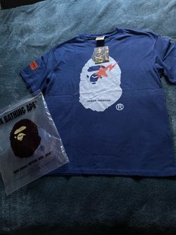 BAPE shirt size XL fits like a large