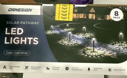 Solar Garden Lights Pack Of 8