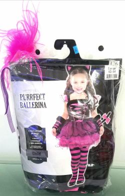 Purrfect Ballerina Costume (Childrens Large 12-14)