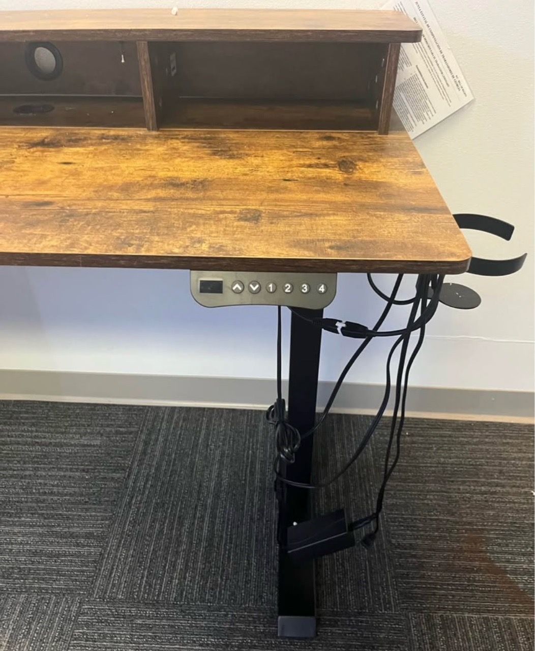 Electric Standing Desk with Monitor Shelf for Sale in Atlanta, GA - OfferUp