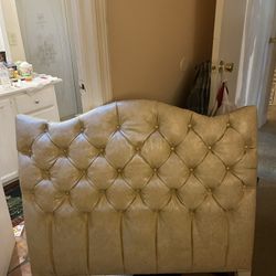 Tufted Vinyl Twin Headboard
