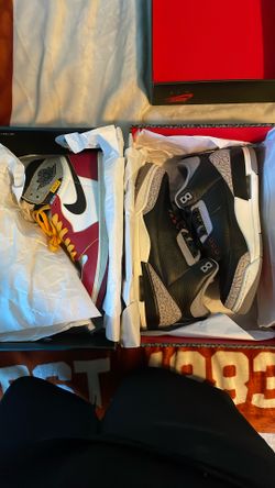 Union 1’s And Black Cement 3’s Size 8.5
