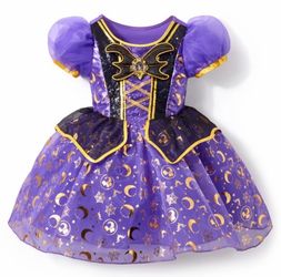 Disney Parks Minnie Mouse Witch Costume Dress  KIDS SZ 4 NWT