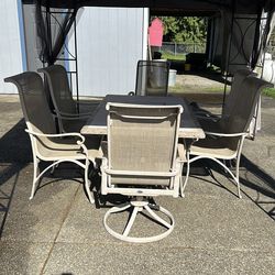 Patio table and chairs