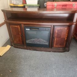 Electric Fireplace TV Stand Console