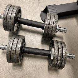 FREE Flat Weight Bench and Dumbbells