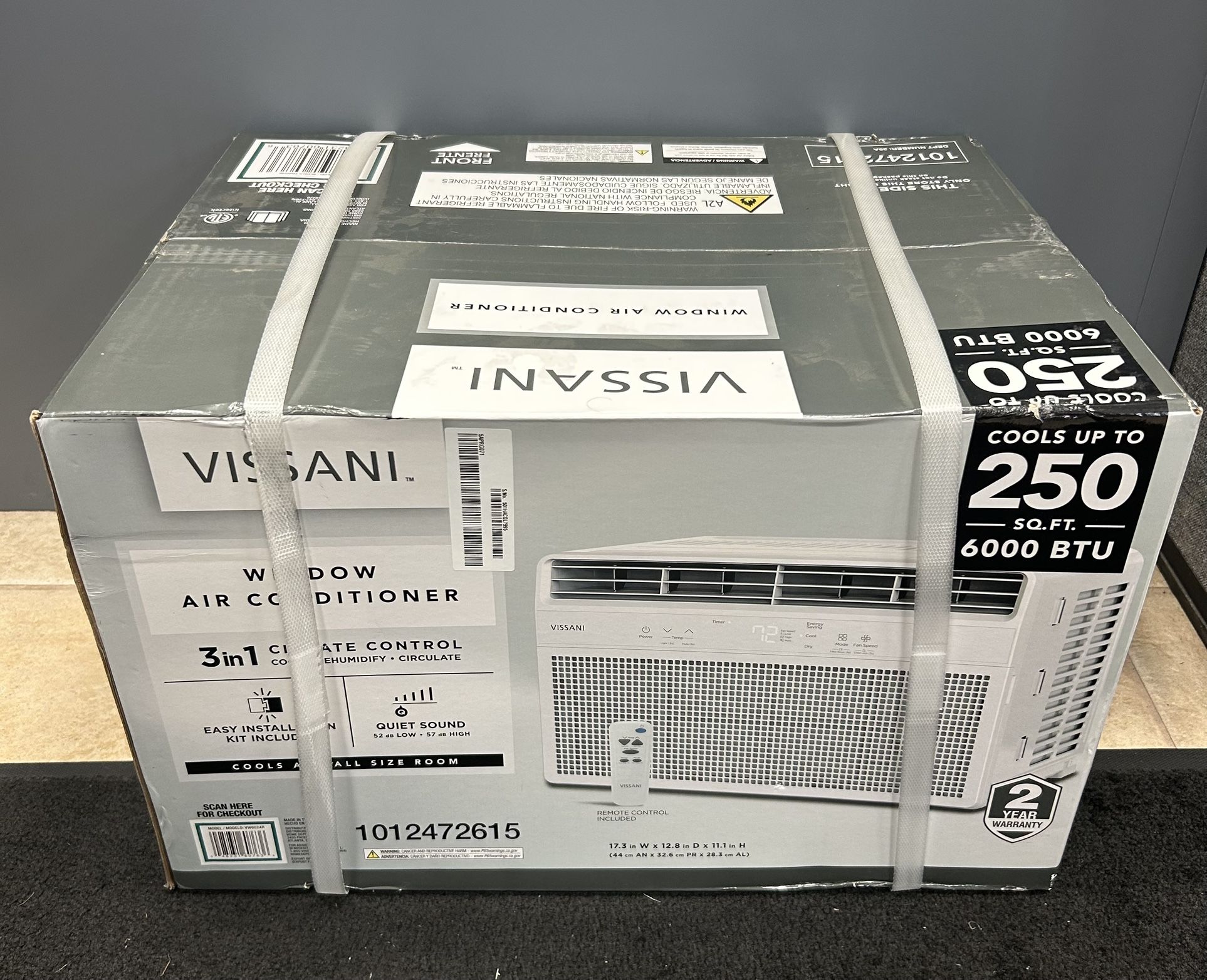 Vissani 6000btu Window Air Conditioner *NEW*