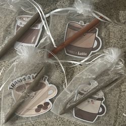 Coffee post it’s party favors