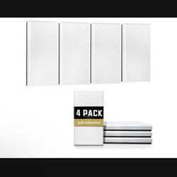 Acoustic Panels Sound Absorbing: 4 PCS Large Acoustic Wall Panels 23.6″ * 11.8″ * 1.37″ Soundproof Wall Panels Grey Sound Panels Self-Adhesive Acousti