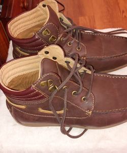 Madden Men Brown Leather Shoe Boots, sz 9, $35 GLENN HEIGHTS TX PPU OR SHIP Madden Men Brown Leather Shoe Boots by MADDEN, sz 9, $35  main image 4