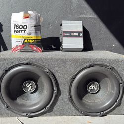 Complete Bass System Dual 12” Audiopipe + Taramps HD3000 – $350 OBO