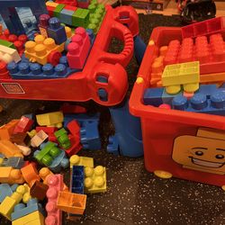 Mega Bloks Build And Learn, Lego Retro Container With Wheels