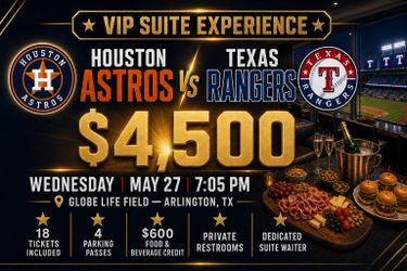 HOUSTON ASTROS AT TEXAS RANGERS