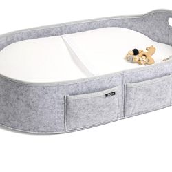 Baby Changing Basket - Wipeable & Waterproof Pad Cover, Portable, Changing Table Topper, Changing Pad for Dresser, Changing Mat, Baby Changing Station