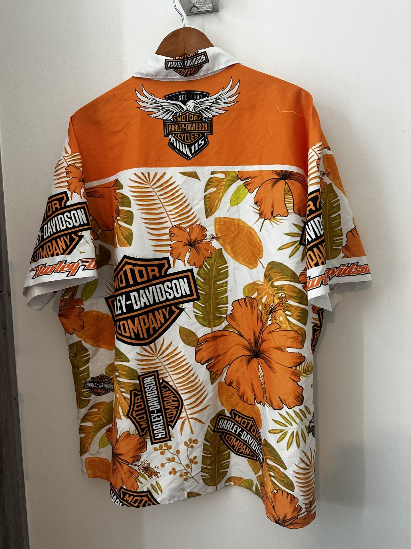 Rare Harley Davison Button Up Shirt 2XL 3XL