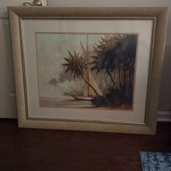 42” X 36” Print  Tropical  Theme