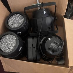 Spot light + Electro Disc LED lights (SOLD AS IS)