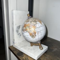 Marble Globe Bookend