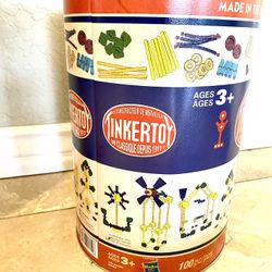 Tinker Toy Retro Style 100 Pieces 