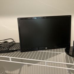 Computer Screen And Keyboard 