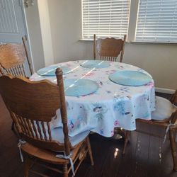 Kitchen Table Wood Round