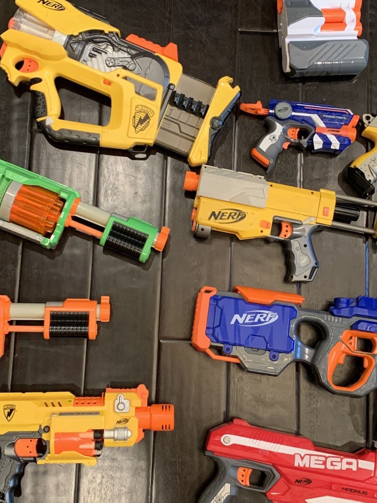 Lot Of Nerf Guns Including Vintage Nerf Vulcan