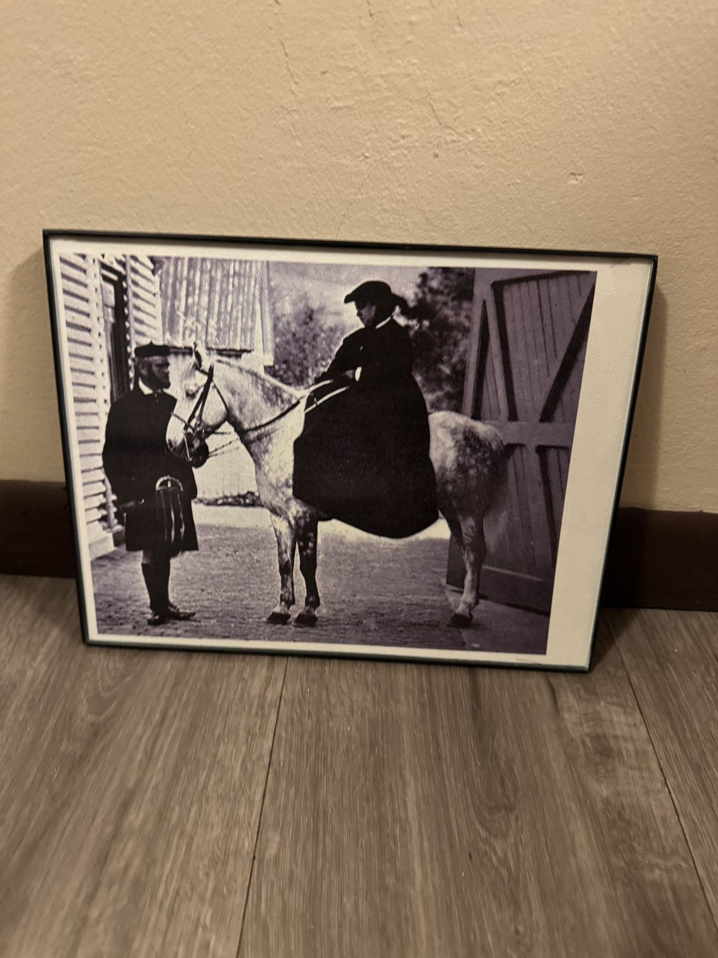Antique Photo Print of Woman on Horseback