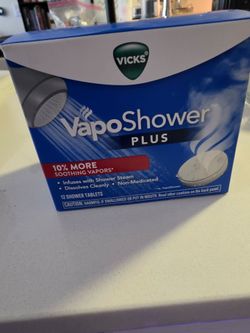 VICKS VapoShower PLUS unopened 12 shower tablets