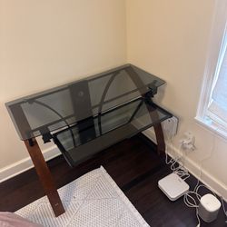 Desk! With Slide Shelf For Keyboard 