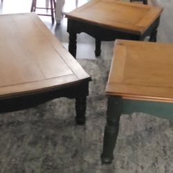 Coffee Table and 2 end Tables 