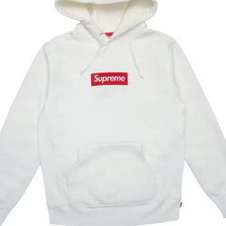 supreme box logo hoodie white medium 2016