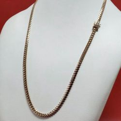 14k Solid Rose Gold Miami Cuban Link 21’ 4.5mm