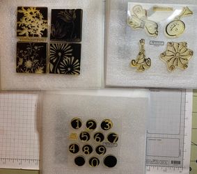 3 Acrylic Stamp Sets Close to my Heart Arts Crafts Scrapbook Cards